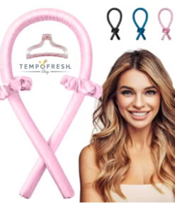 Alternative view of Saç Bigudi Seti Saten Saç Sosisi Pembe Renk