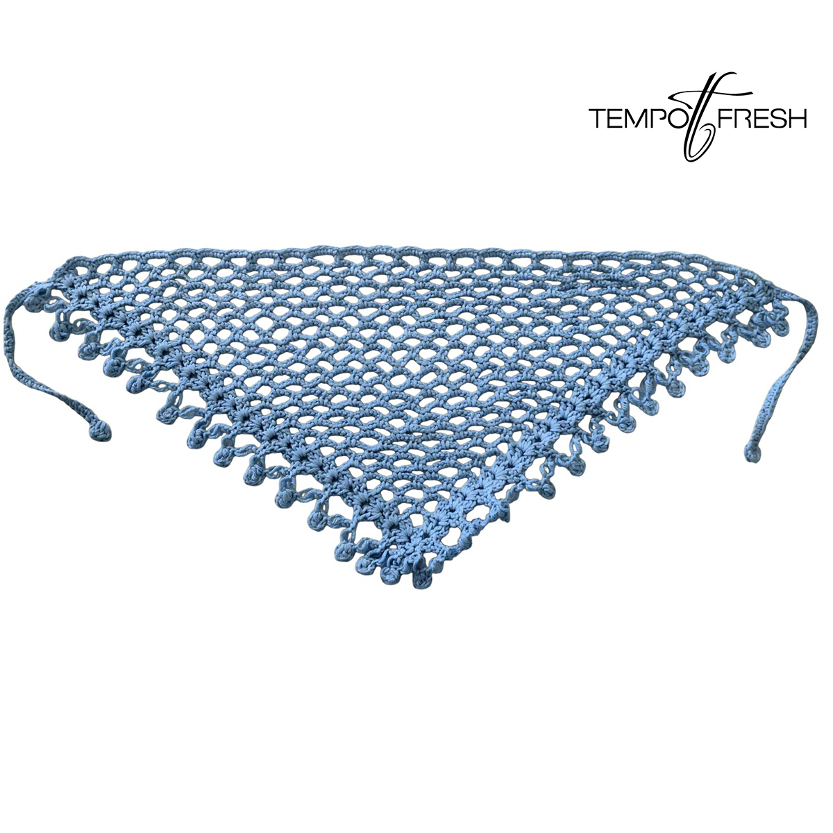 Mavi Renkli Cotton Bandana TEMPOFRESH 85 x 25 cm. - Görsel 2
