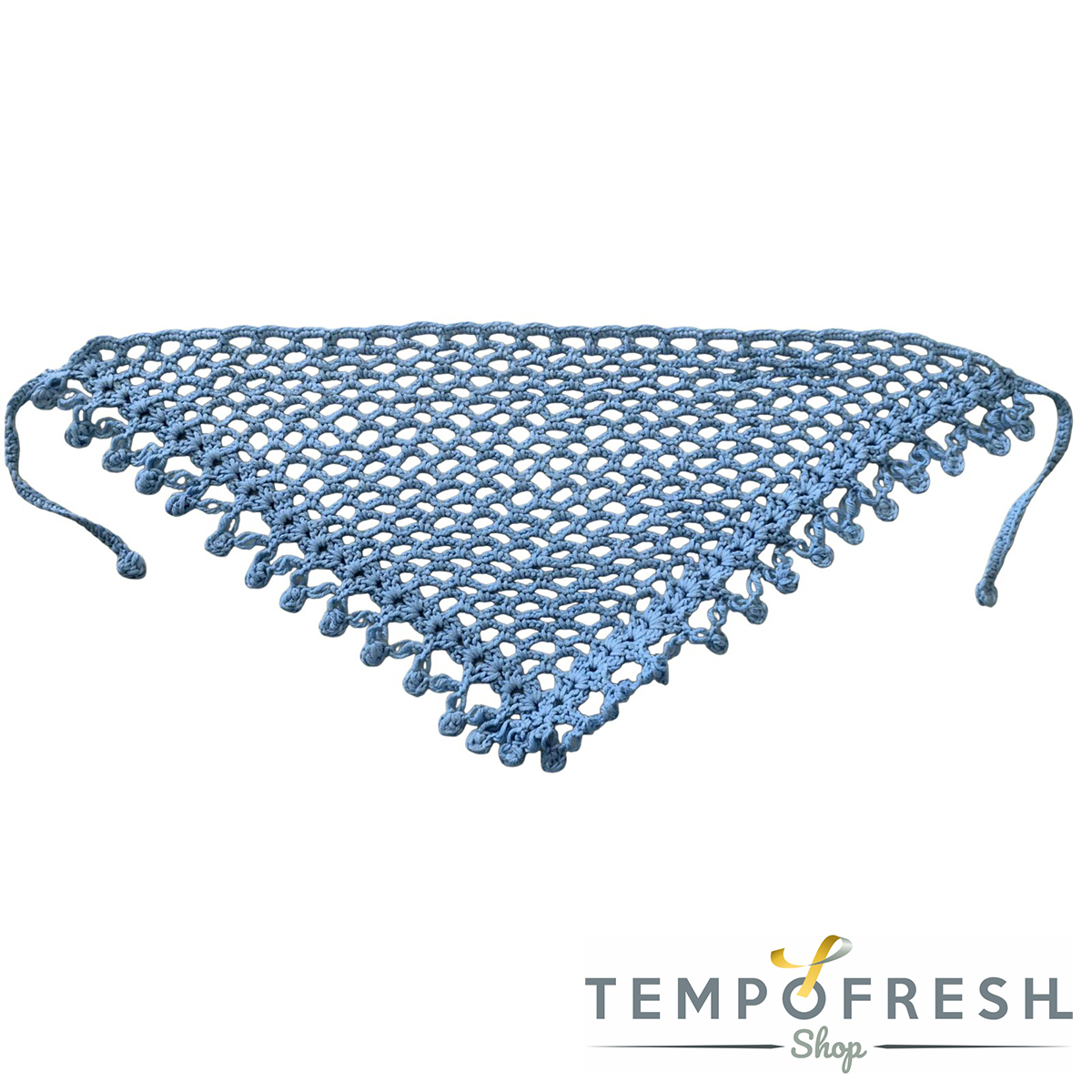 Mavi Renkli Cotton Bandana TEMPOFRESH 85 x 25 cm. - Görsel 4