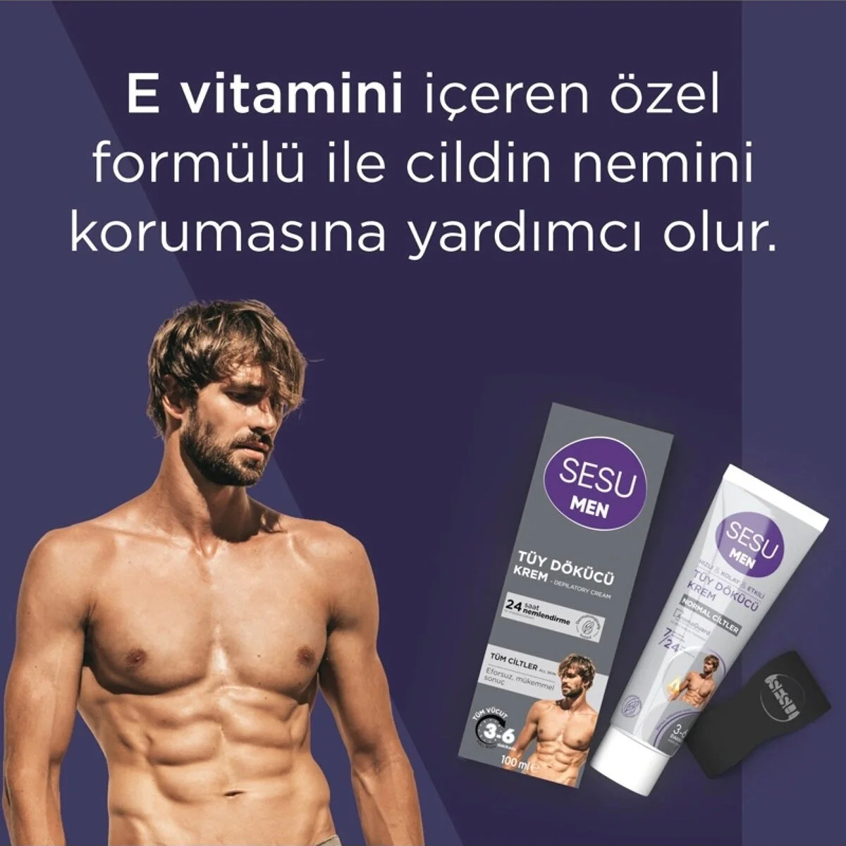 Sesu Tüy Dökücü Krem Hassas Ciltler 40 ml. - Görsel 5