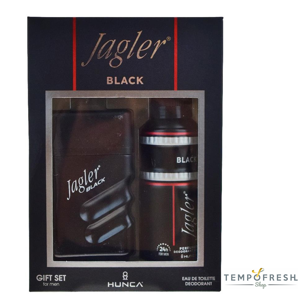 Jagler Black EDT 90 ml Erkek Parfümü ve 150 ml Deodorant Seti - Görsel 3
