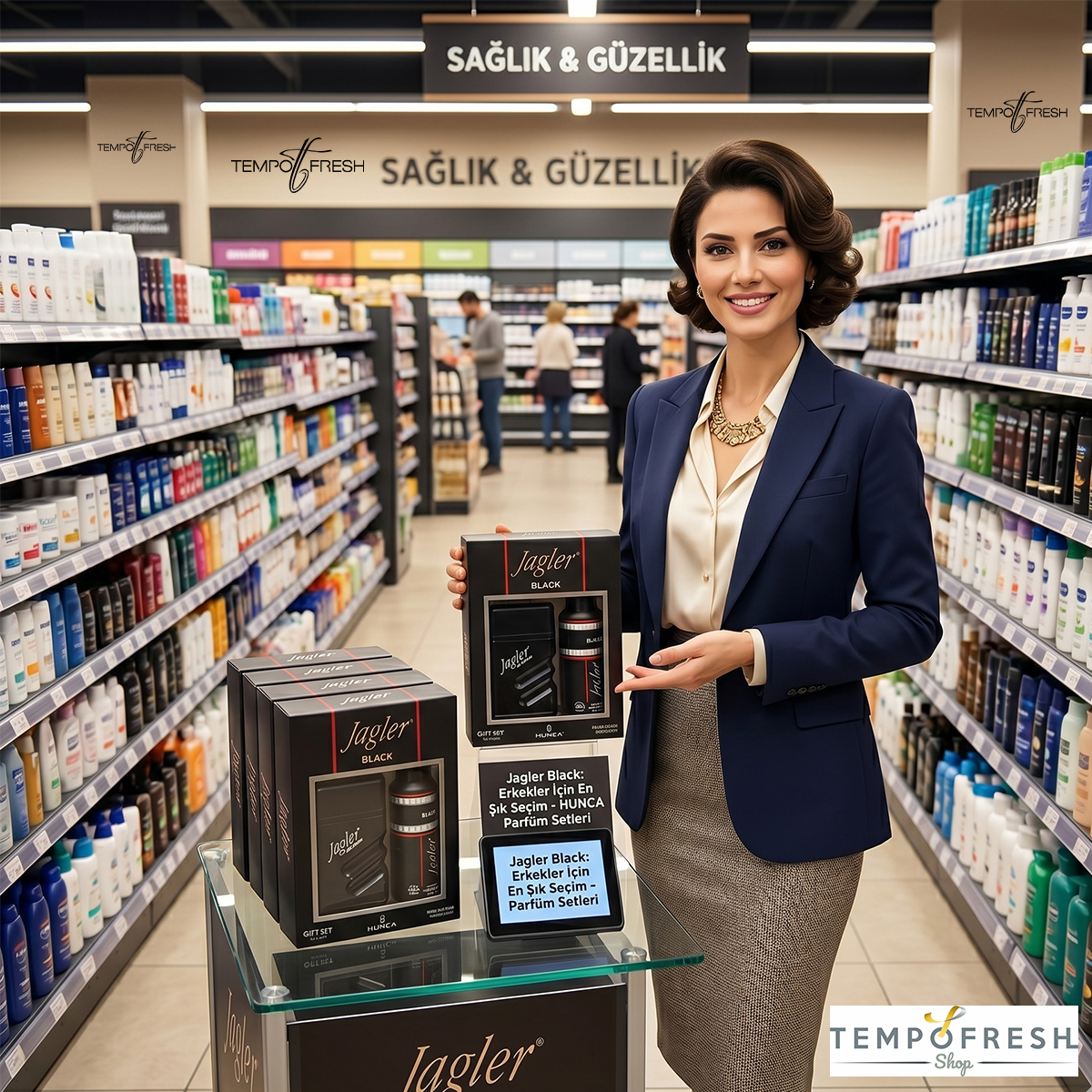 Jagler Black EDT 90 ml Erkek Parfümü ve 150 ml Deodorant Seti - Görsel 6
