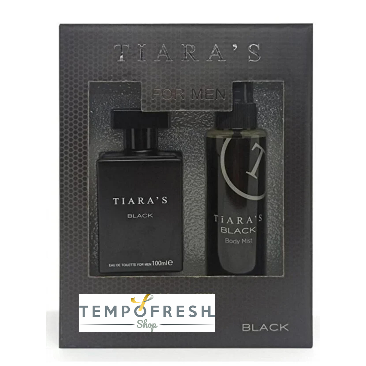 Tiaras For Men Black Edt 100 ml Body Mistt 150 ml Set
