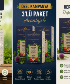 Tempo Fresh Üç Kutu Karahindiba, Isırgan, Devedikeni, Enginar Çayı – Poşet