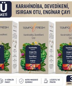 Tempo Fresh Üç Kutu Karahindiba Devedikeni Çayı Granür